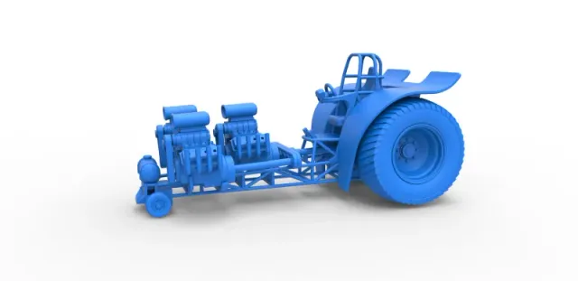 Diecast Pulling tractor with 3 engines V8 Version 4 1:25 — Фото 12 из 31