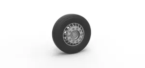 Front wheel of racing semi truck Version 1 Scale 1:25