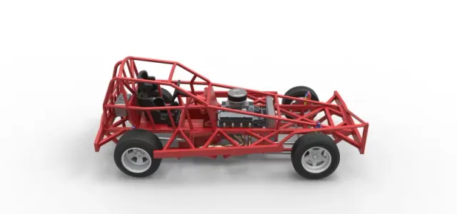 BriSCA Formula 1 Stock Car Base for Dirt Scale 1:25 — Фото 23 из 31