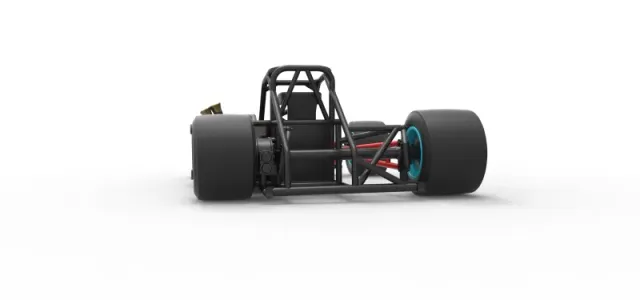 Supermodified front engine race car Base Version 2 Scale 1:25 — Фото 15 из 31