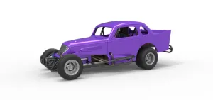 Vintage Dirt Modified stock car Scale 1:25