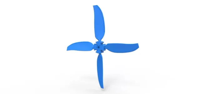 4 Blade Propeller of Drag racing Airboat Scale 1:25 — Image 2 of 9