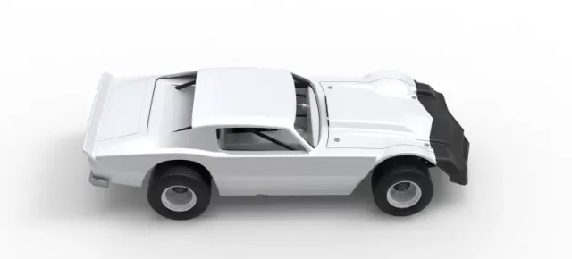 Vintage Dirt late model Race car Version 3 Scale 1:25 — Фото 23 из 29