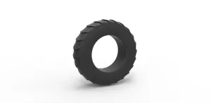 Diecast pulling tractor rear tire 9 Scale 1:25