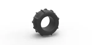 Diecast Dune buggy rear tire 11 Scale 1:25