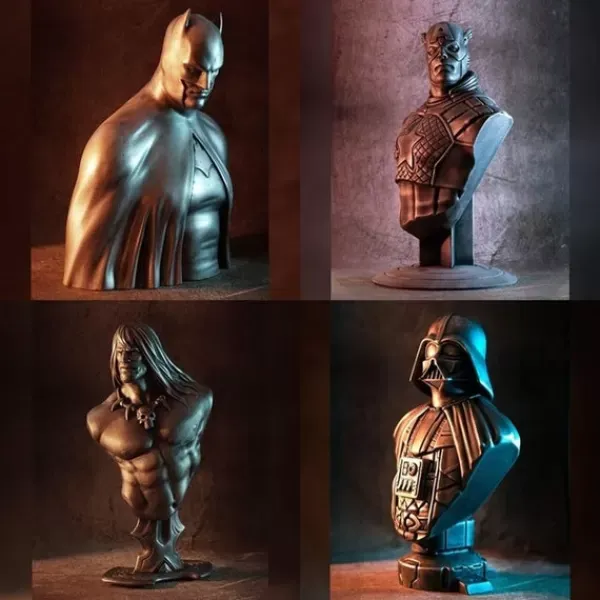 Marvel Avengers Heroic Busts 3D Printed Models — Фото 5 из 5