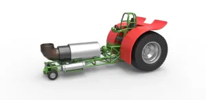 Diecast Pulling tractor with single jet engine Scale 1:25