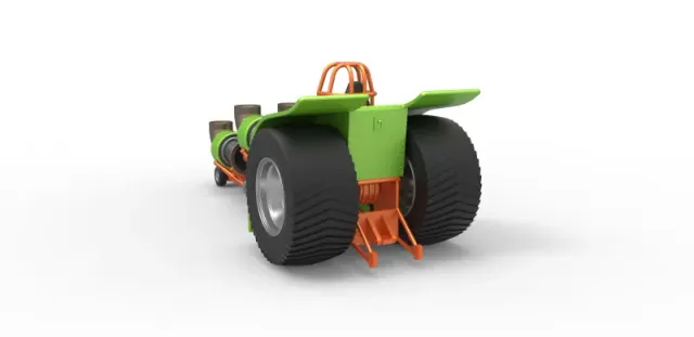 Diecast Pulling tractor with 4 jet engines Version 3 1:25 — Фото 10 из 31