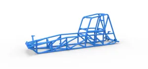 Frame of Vintage Dirt Modified stock car Scale 1:25