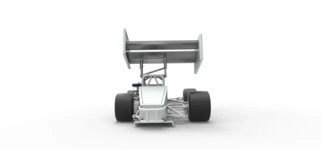Supermodified front engine Winged race car V4 Scale 1:25 — Фото 15 из 30