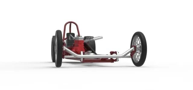 Vintage Front engine dragster Base Version 6 Scale 1:25 — Image 27 of 30