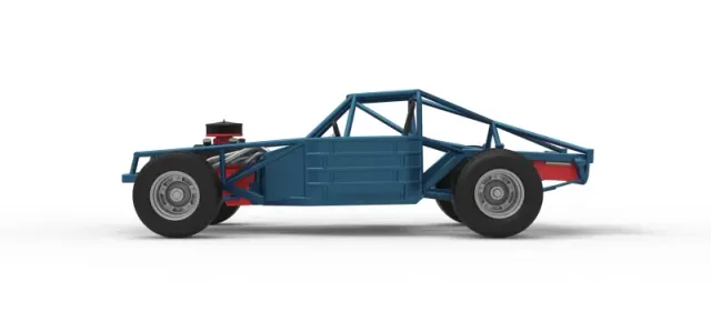 Vintage Dirt late model Race car Base Scale 1:25 — Фото 9 из 29