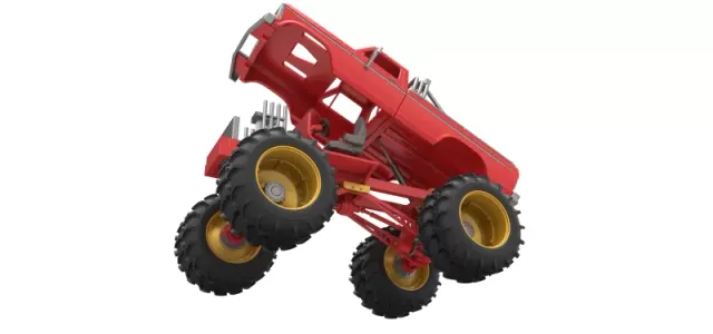 Vintage Monster Truck with double wheels Scale 1:25 — Фото 20 из 31