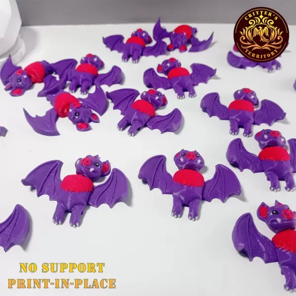 Flexi Mini Bat | Halloween Special | No support | Print in Place — Image 2 of 6