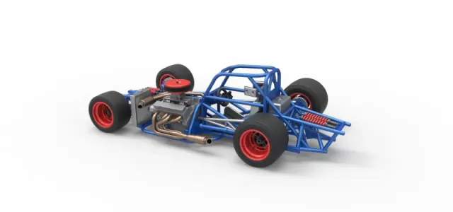 Supermodified front engine race car Base Version 4 Scale 1:25 — Image 12 of 30