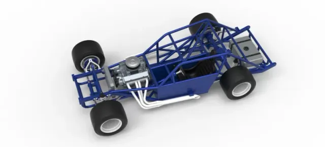 Vintage Asphalt Modified stock car Base V6 Scale 1:25 — Фото 4 из 30