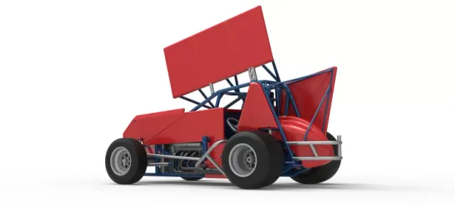 Winged Sprint car Version 2 Scale 1:25 — Фото 13 из 30