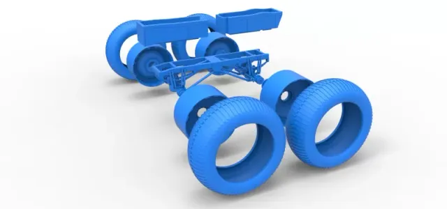 Diecast Chassis of vintage monster truck Scale 1:25 — Фото 26 из 29
