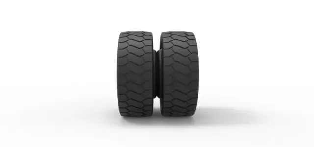 Diecast Low profile double wheel — Image 3 of 5