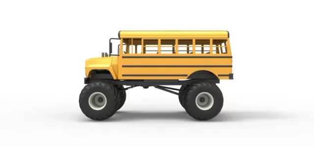Vintage School bus Monster Truck Scale 1:25 — Фото 9 из 26