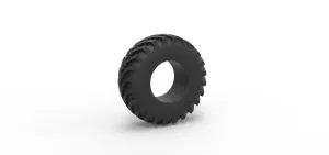Tractor tire 32 Scale 1:25