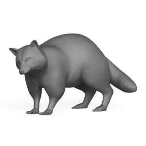 3D Printable Racoon Animal