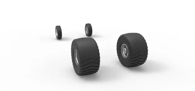 Wheel set of 2wd Pulling truck Scale 1:25 — Фото 9 из 13