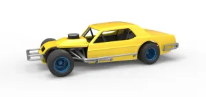 Vintage Asphalt Modified stock car V8 Scale 1:25