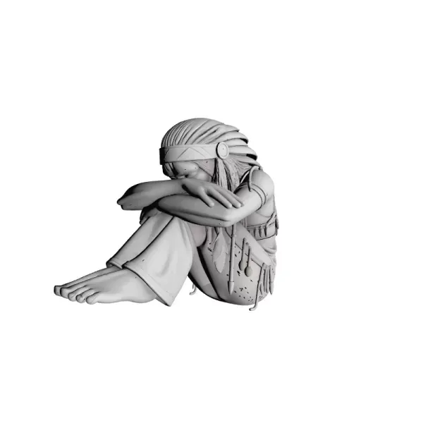 Apache Warrior Man 3D Model — Image 4 of 6