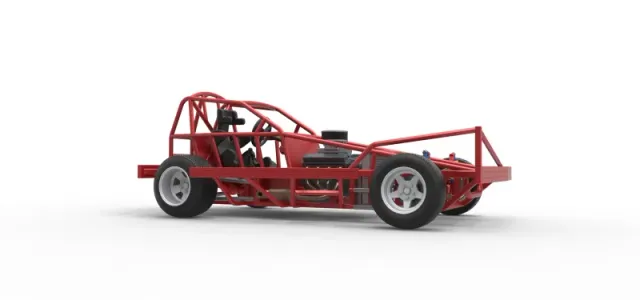 BriSCA Formula 1 Stock Car Base for Dirt Scale 1:25 — Фото 25 из 31