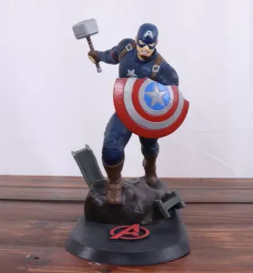 Captain America With MJolnir Avengers Endgame Print Model 3D STL
