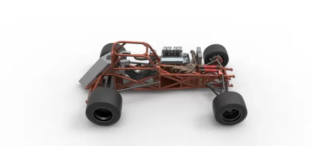 Supermodified front engine race car Base Version 3 Scale 1:25 — Image 23 of 31