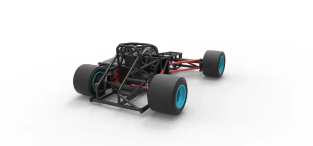 Supermodified front engine race car Base Version 2 Scale 1:25 — Фото 18 из 31
