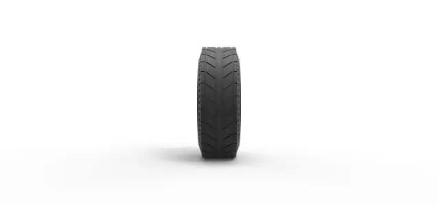 Whitewall rear tire of vintage dragster Version 6 Scale 1:25 — Фото 4 из 10