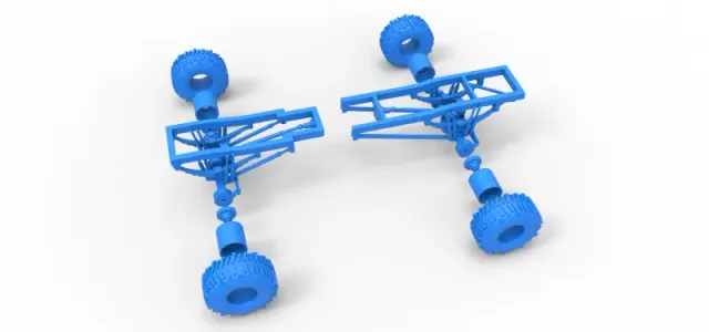 Chassis of Wheel Standing Mega Truck Scale 1:25 — Фото 17 из 23