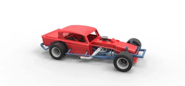 Vintage Asphalt Modified stock car V9 Scale 1:25 — Фото 24 из 29