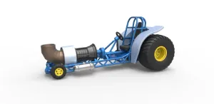 Diecast Mini Rod pulling tractor with jet engine 2 Scale 1:25