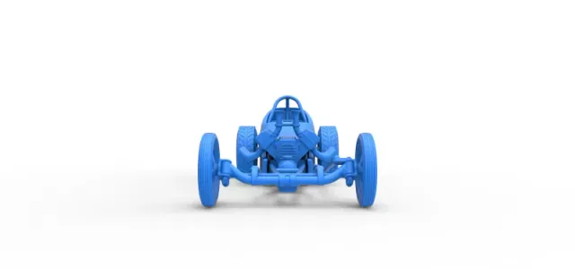 Front engine old school dragster with shell Version 5 1:25 — Фото 16 из 31