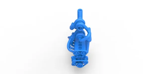 Diecast Twin Turbo straight-six engine Version 3 Scale 1:25 — Image 5 of 21