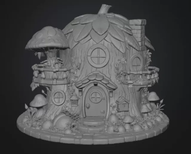 Enchanted Tree House Cottage STL File for 3D Print — Фото 11 из 16