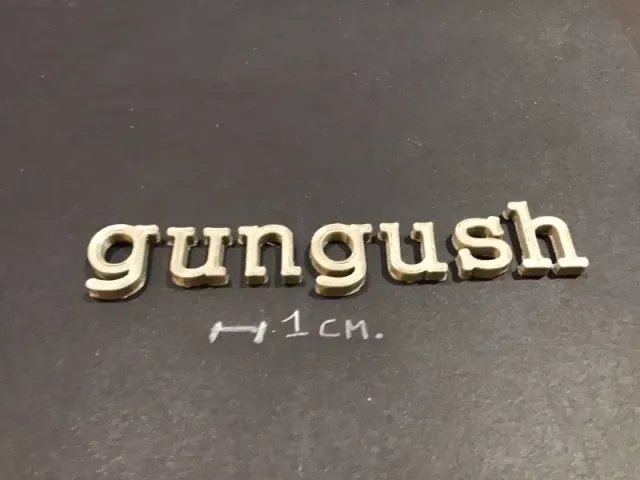 GUNGUSH Font lowercase 3D letters STL file — Image 3 of 4