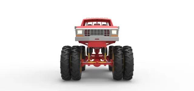 Vintage Monster Truck with double wheels Scale 1:25 — Фото 7 из 31