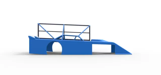 Shell of Asphalt Modified stock car with side wing Scale 1:25 — Image 15 of 27
