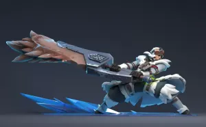 Monster Hunter World Ice Borne Fan Art Print 3D STL Model