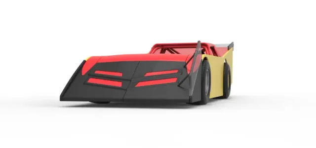 Vintage Dirt late model Race car Version 5 Scale 1:25 — Фото 6 из 30