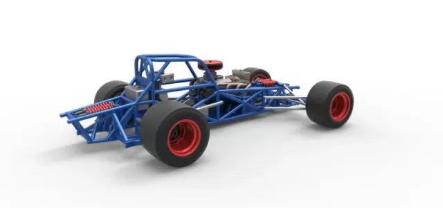 Supermodified front engine race car Base Version 4 Scale 1:25 — Image 20 of 30