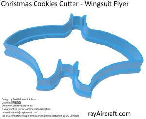 Wingsuit Flyer - Christmas Cookies Cutter