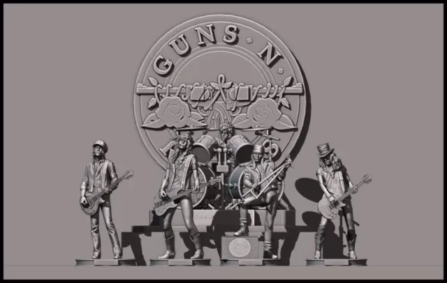 Axl Rose GNR - 3d printing — Фото 6 из 14