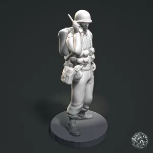 Soldier with Radio