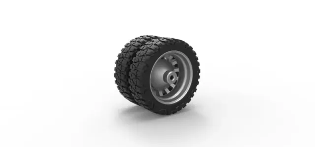 Diecast Rear semi wheel for pickup Version 16 Scale 1:25 — Фото 8 из 12